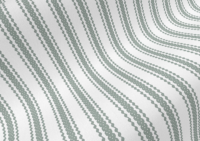 Lace Stripes, Sage - Roman Blind - Image 4